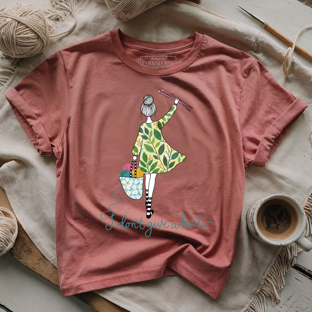 I don't give a knit T-shirt