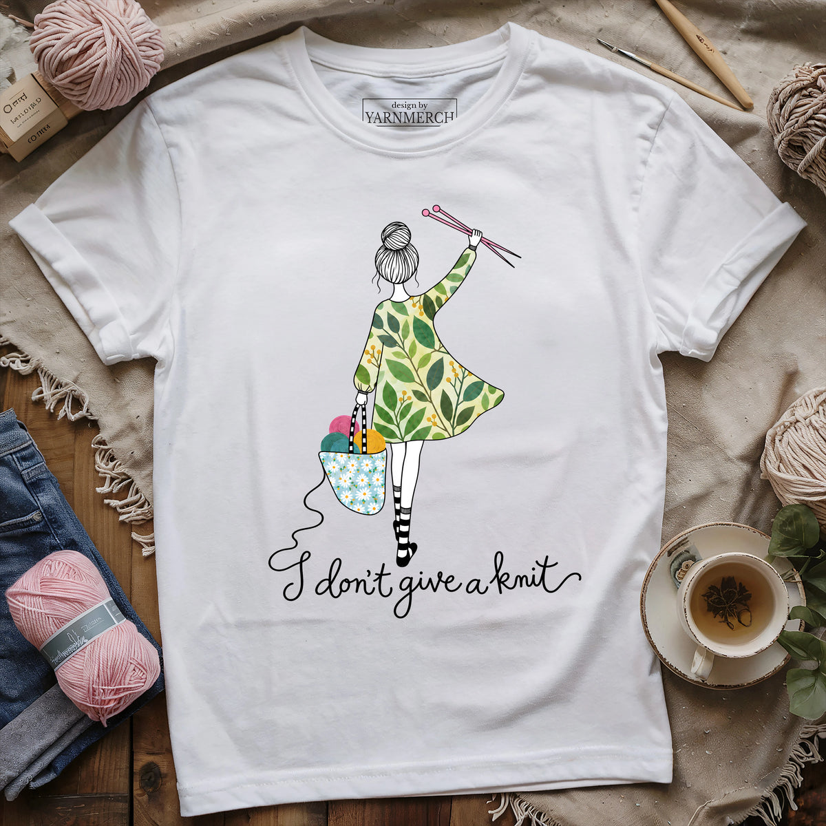I don't give a knit T-shirt