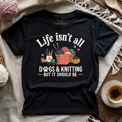 Dogs & Knitting T-shirt