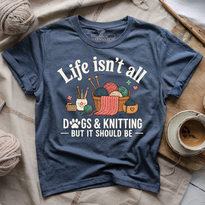 Dogs & Knitting T-shirt