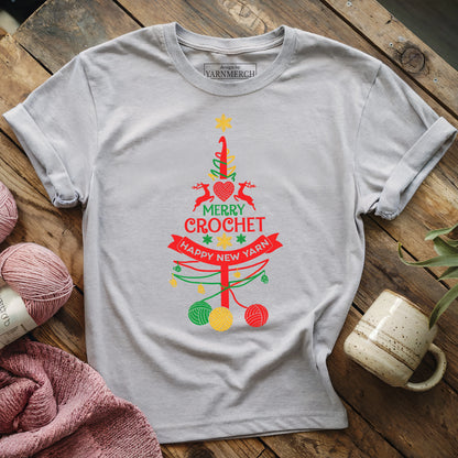 Crochet Christmas Tree T-shirt