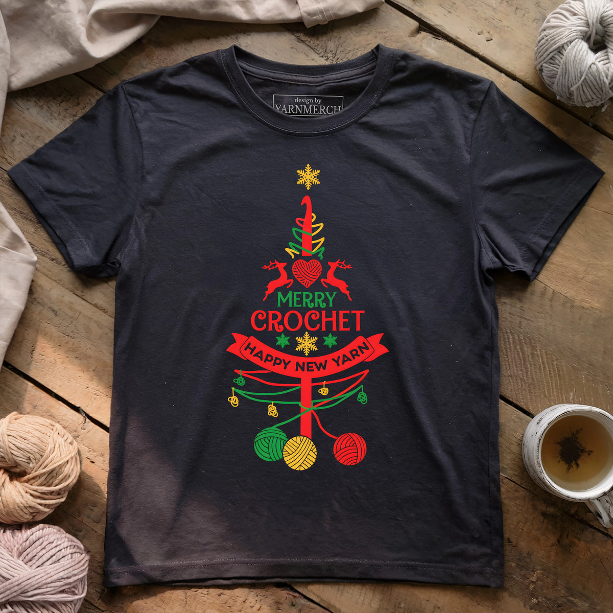 Crochet Christmas Tree T-shirt