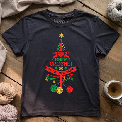 Crochet Christmas Tree T-shirt