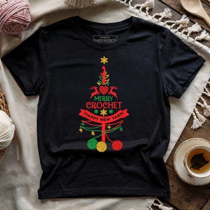 Crochet Christmas Tree T-shirt