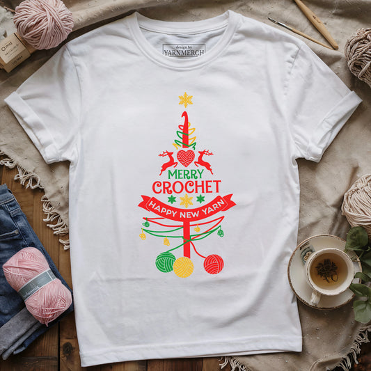 Crochet Christmas Tree T-shirt