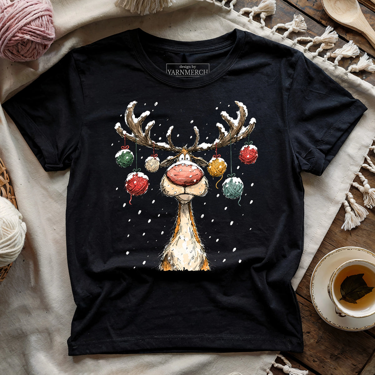 Yarn Reindeer T-shirt