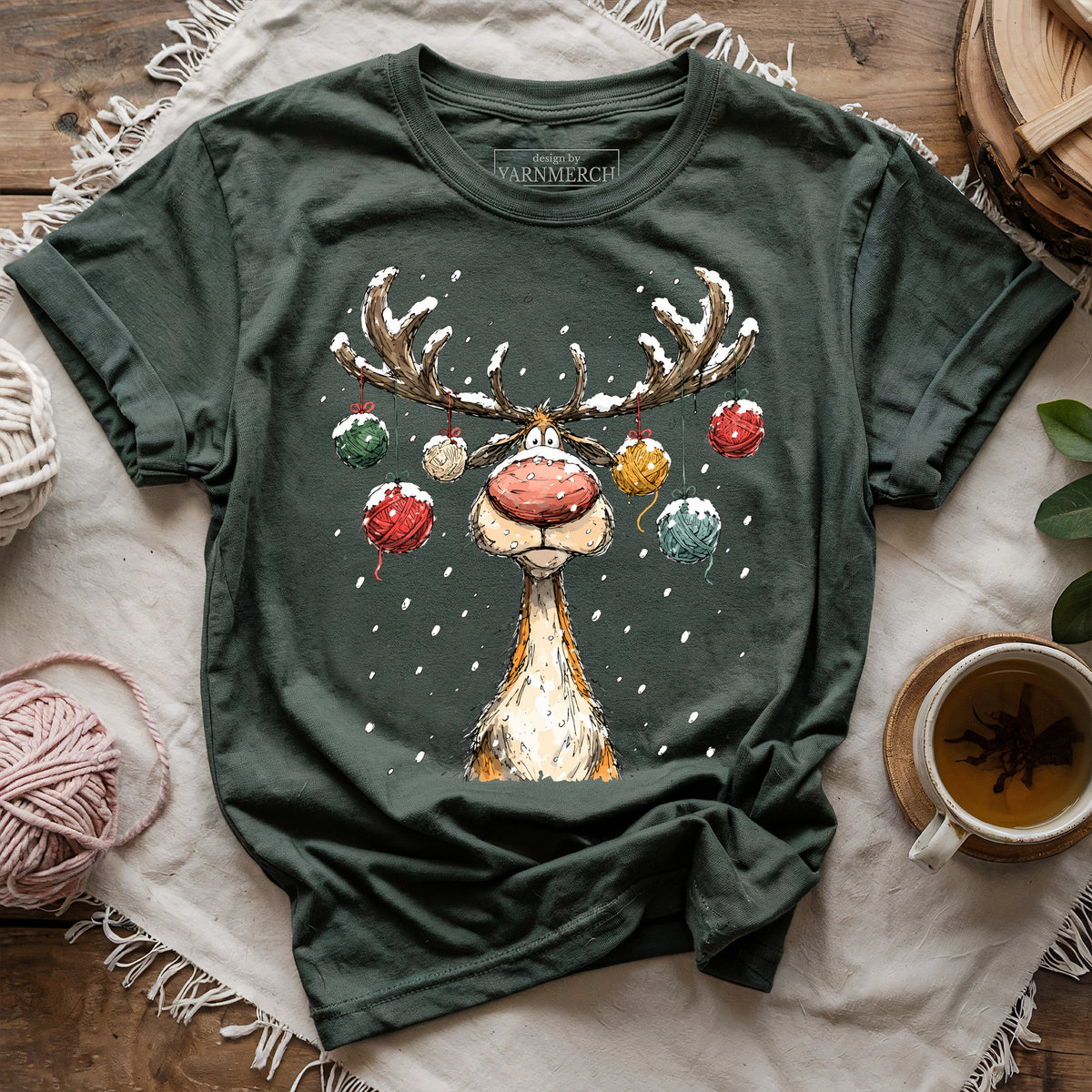 Yarn Reindeer T-shirt