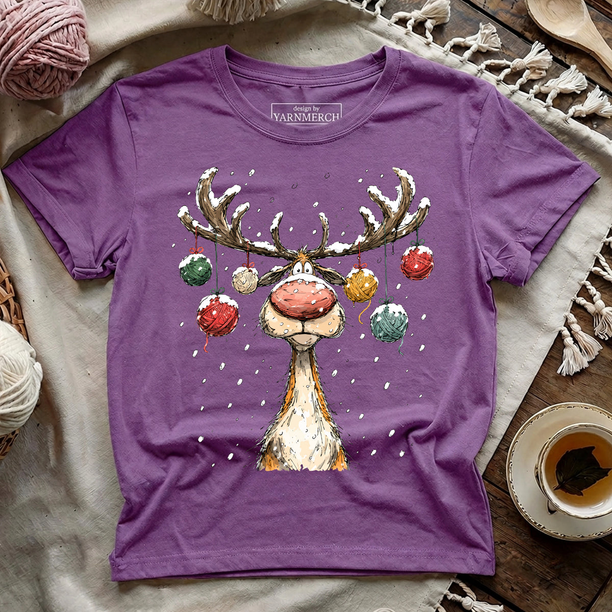Yarn Reindeer T-shirt