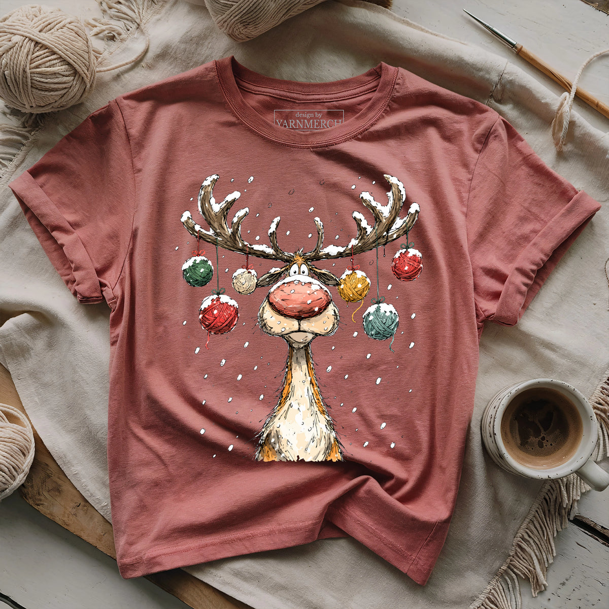 Yarn Reindeer T-shirt