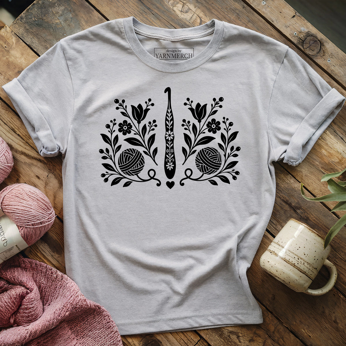 Blooming Crochet Hook T-shirt