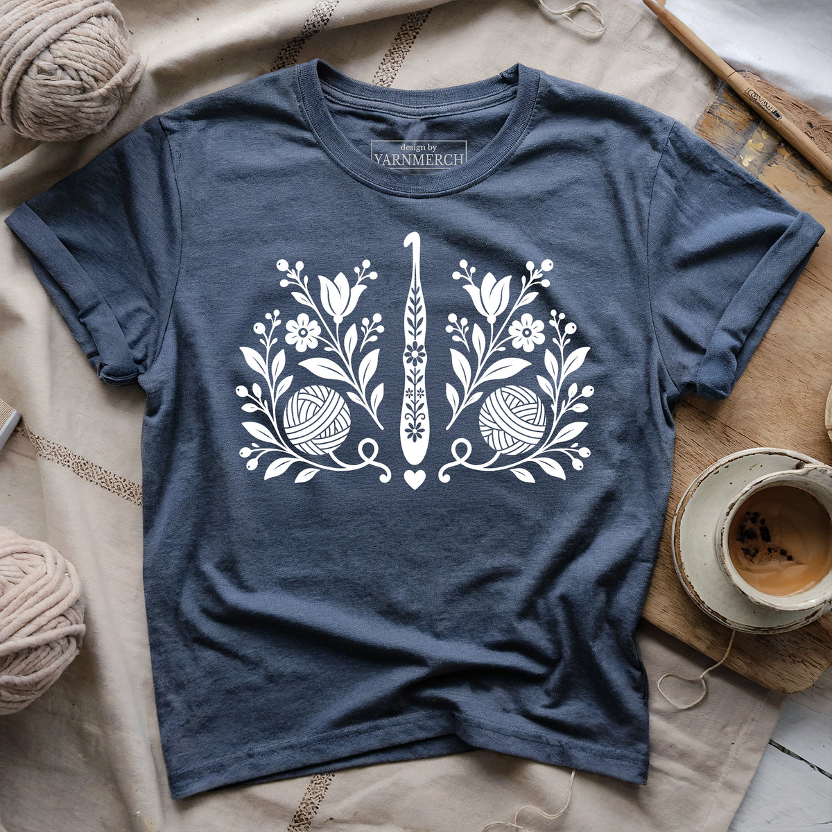Blooming Crochet Hook T-shirt