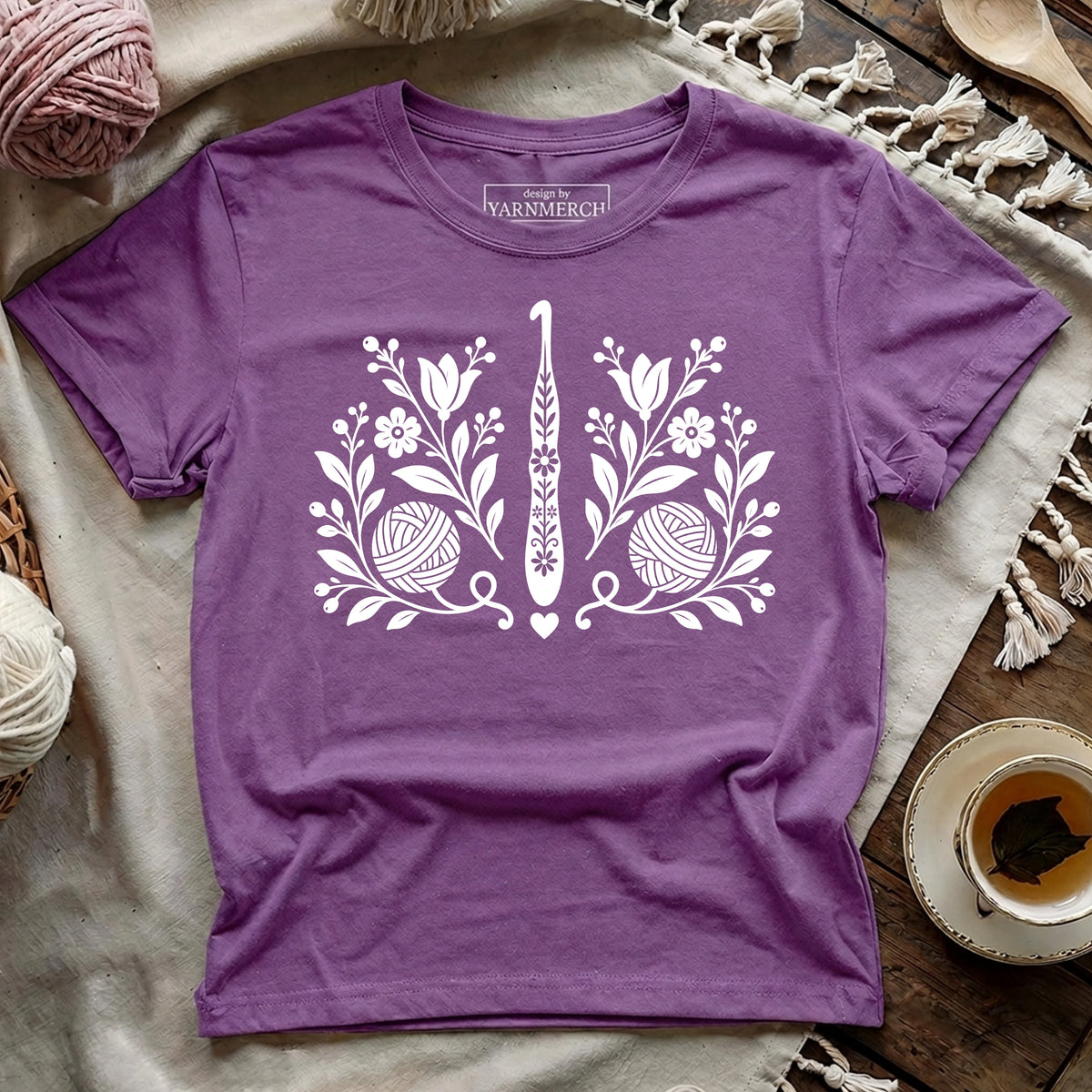 Blooming Crochet Hook T-shirt