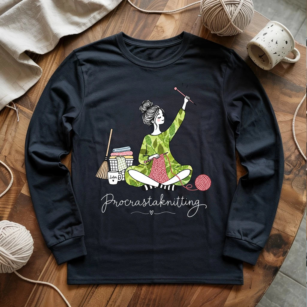 Procrastaknitting Long Sleeve T-shirt