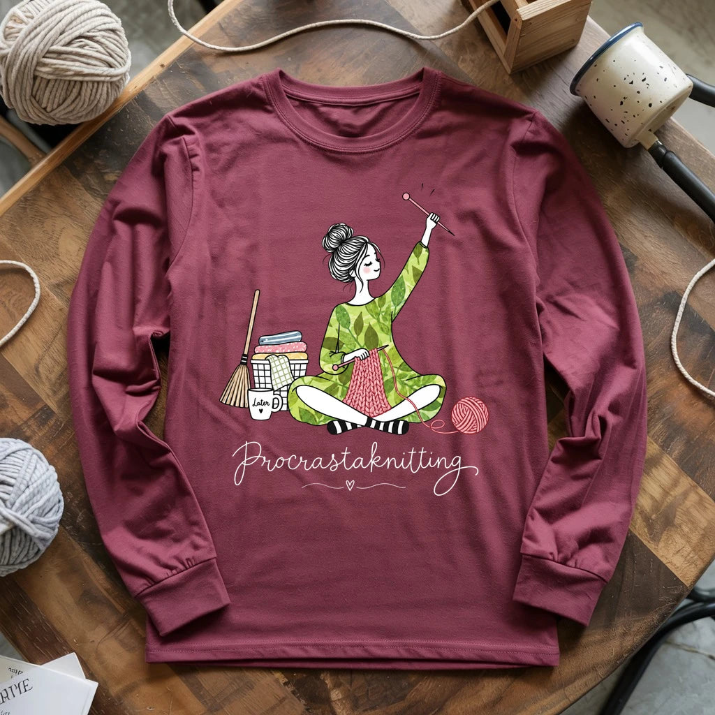 Procrastaknitting Long Sleeve T-shirt