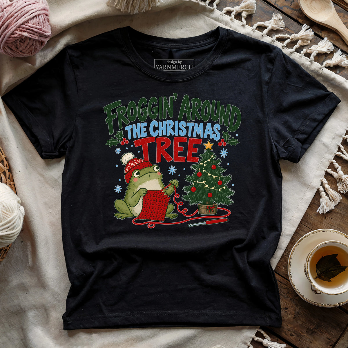 Froggin' Around The Christmas Tree T-shirt