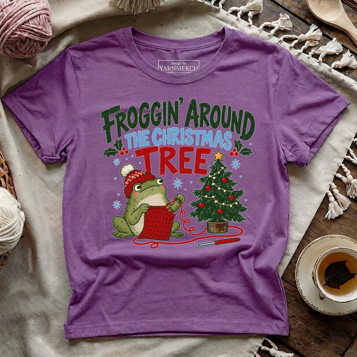 Froggin' Around The Christmas Tree T-shirt