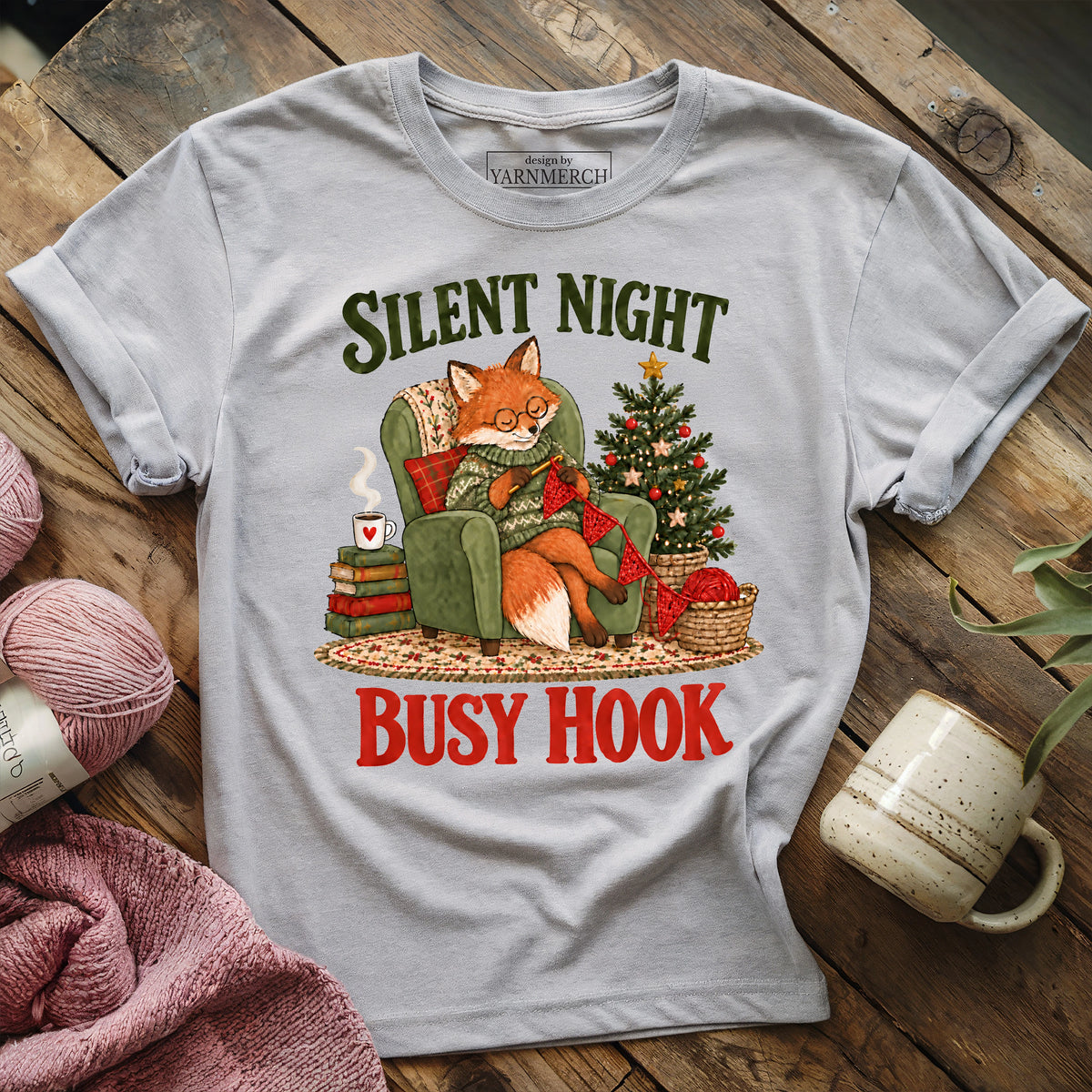 SILENT NIGHT. BUSY HOOK. T-shirt