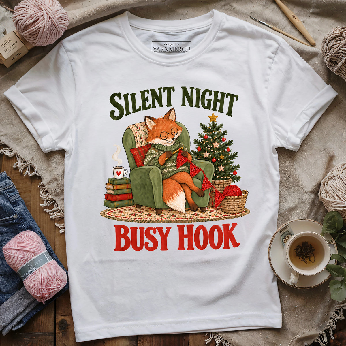 SILENT NIGHT. BUSY HOOK. T-shirt
