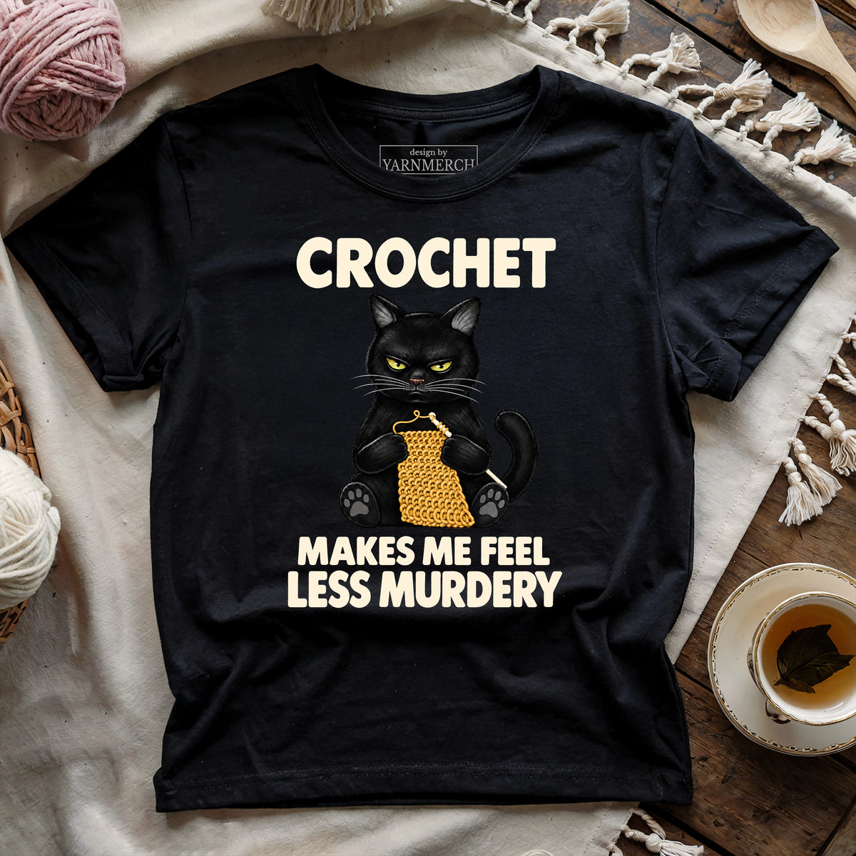 Crochet Makes Me Feel T-shirt