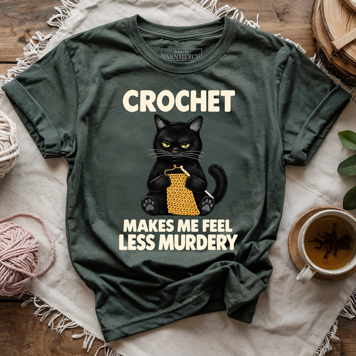 Crochet Makes Me Feel T-shirt