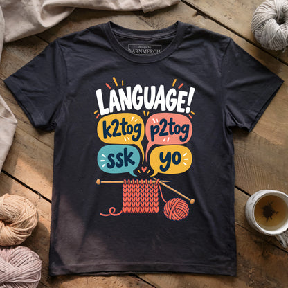 Knitting Language T-shirt
