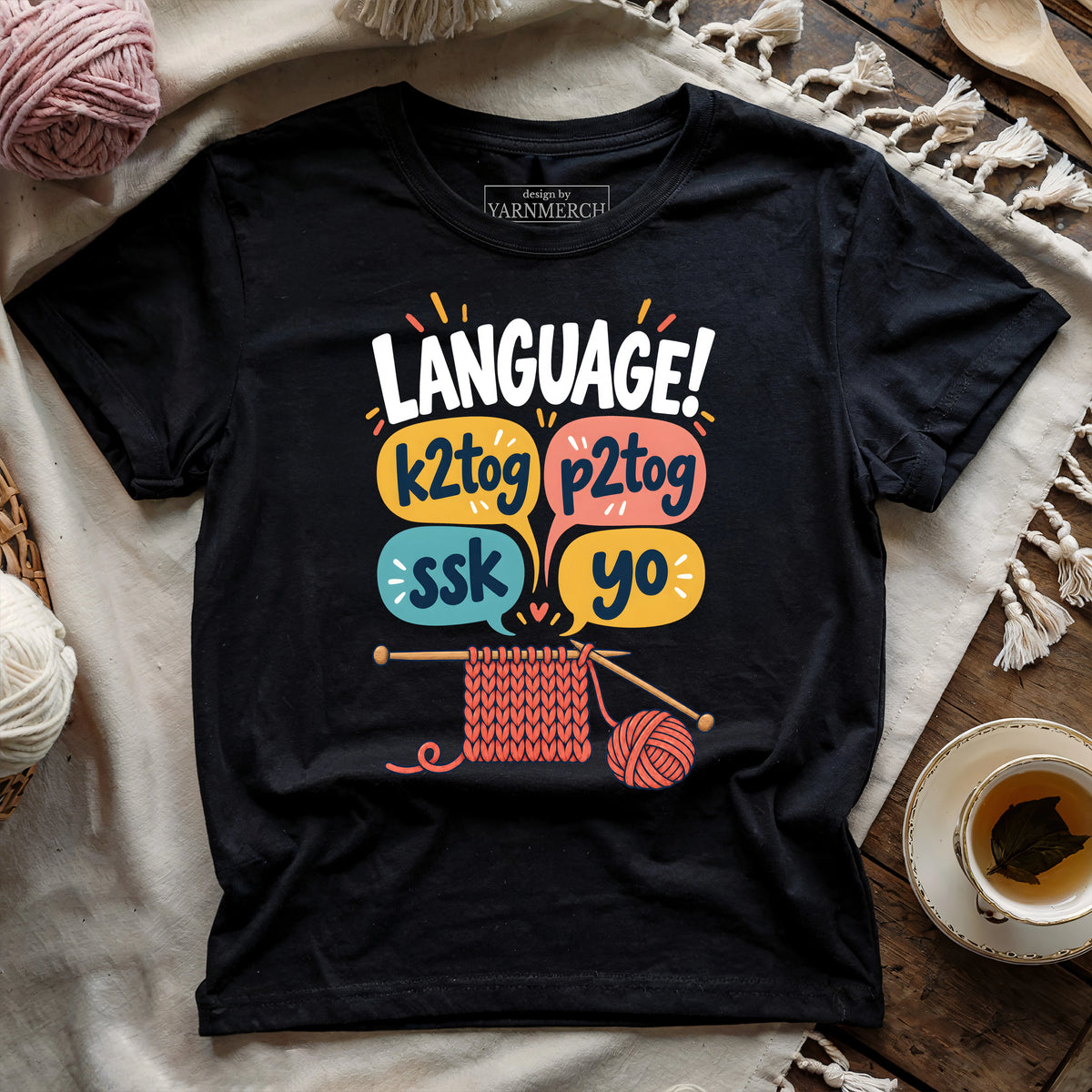 Knitting Language T-shirt