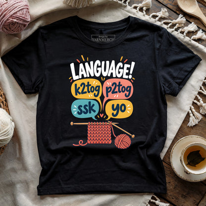Knitting Language T-shirt