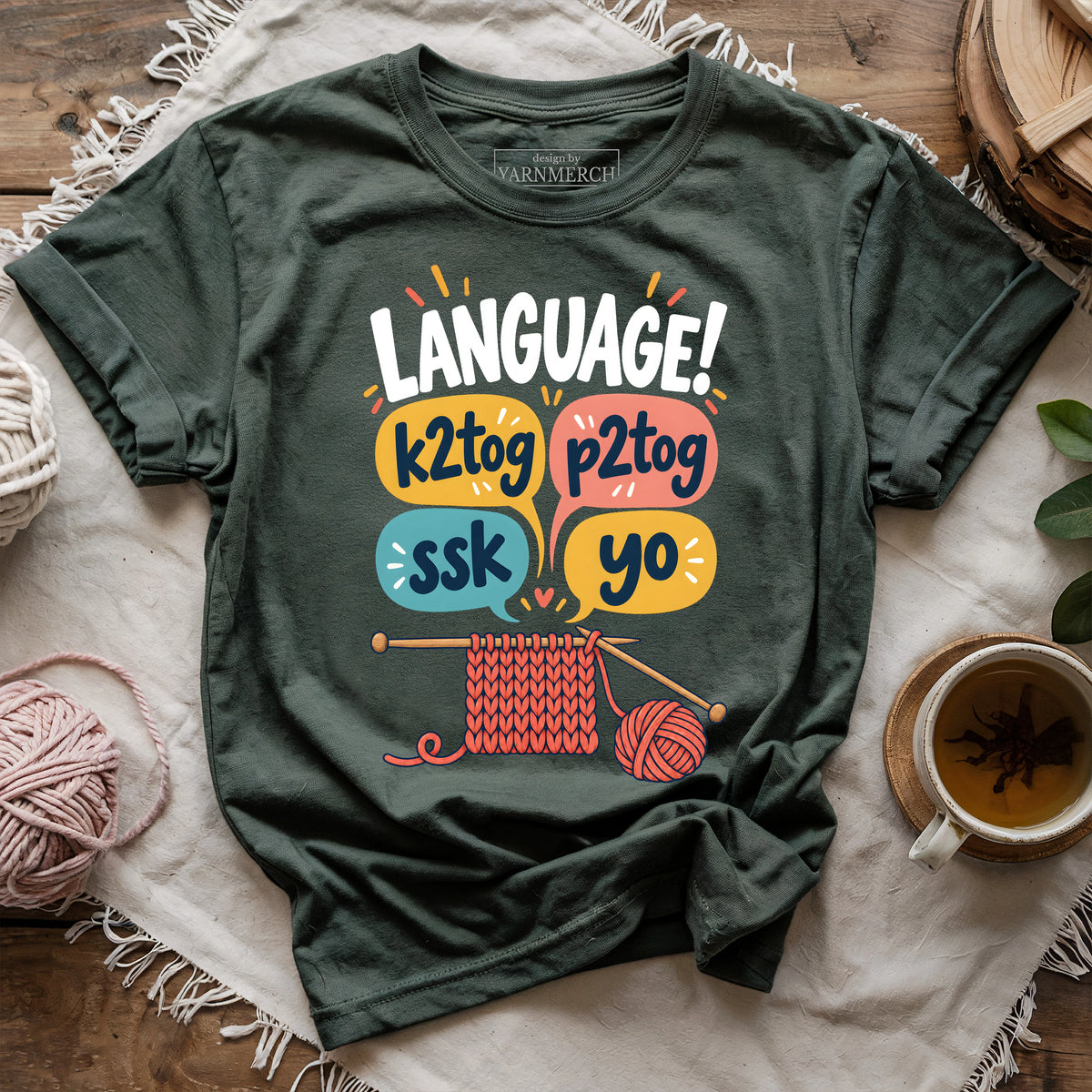 Knitting Language T-shirt
