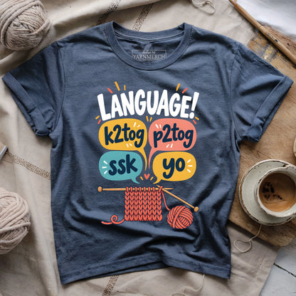 Knitting Language T-shirt