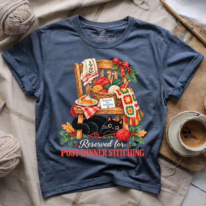Reserved For Post-Dinner Stitching T-shirt