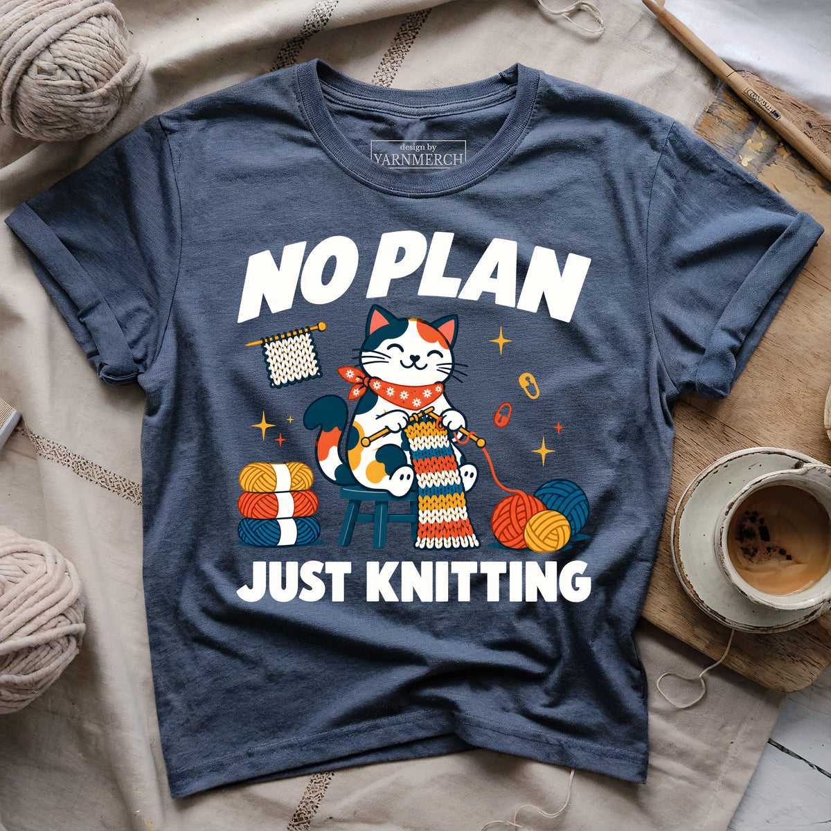 No Plan Just Knitting T-shirt