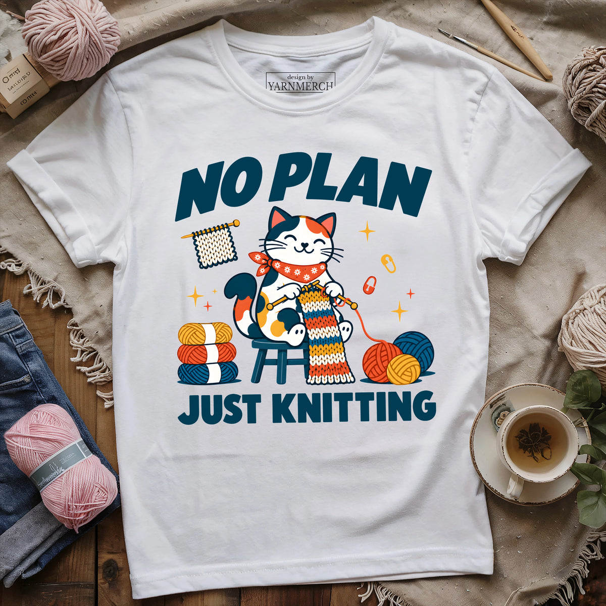 No Plan Just Knitting T-shirt