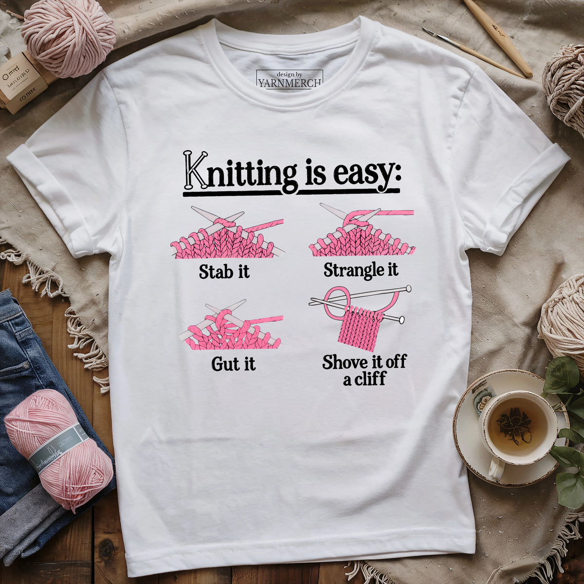 Knitting Is Easy T-shirt