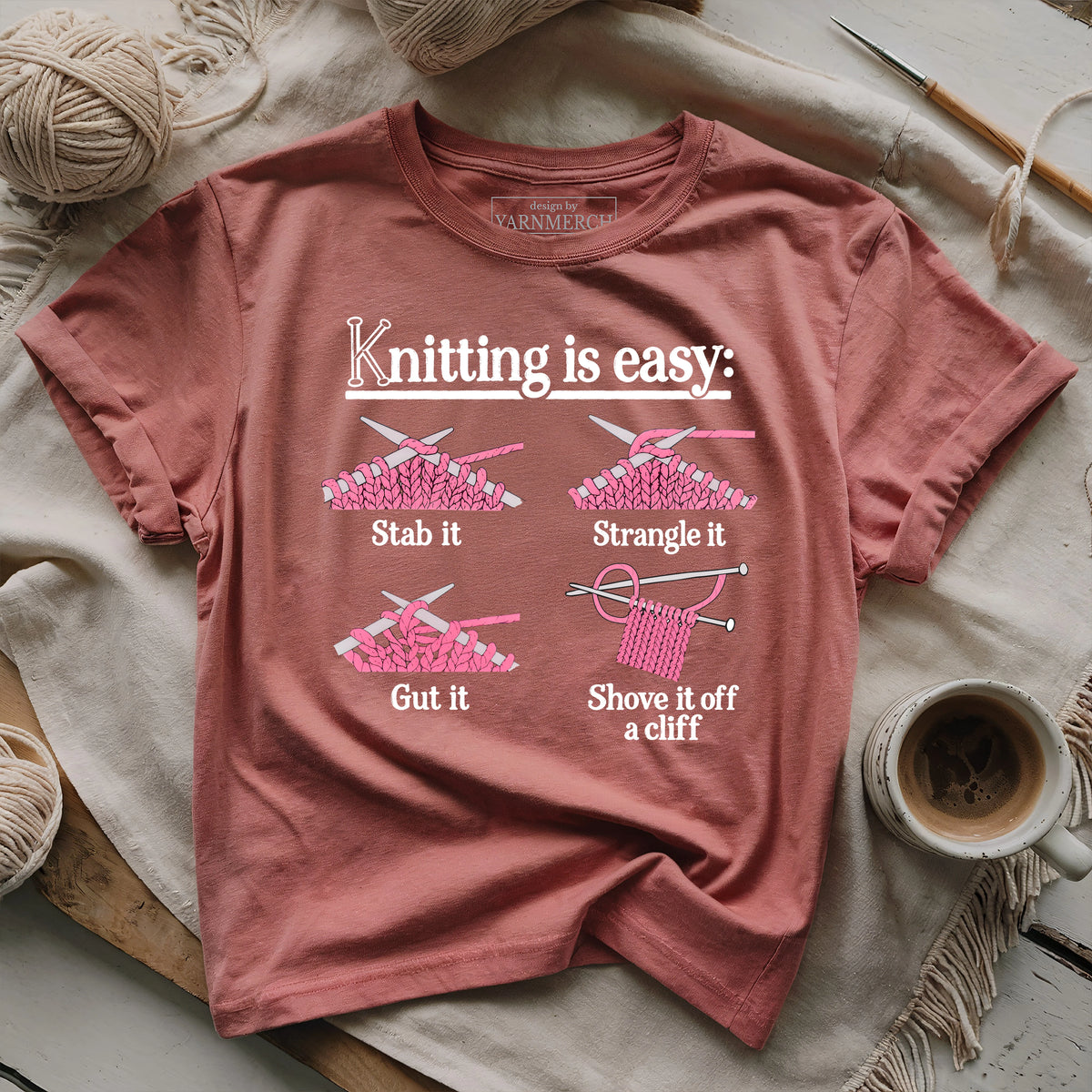 Knitting Is Easy T-shirt