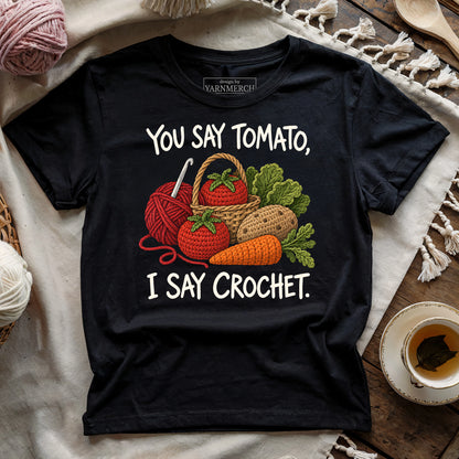 You Say Tomato, I Say Crochet T-shirt