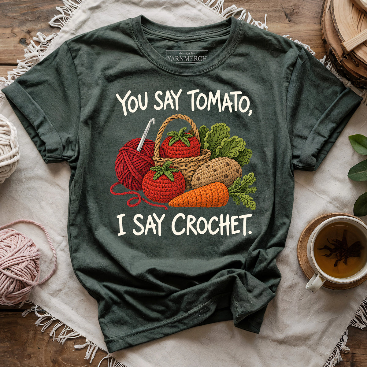 You Say Tomato, I Say Crochet T-shirt