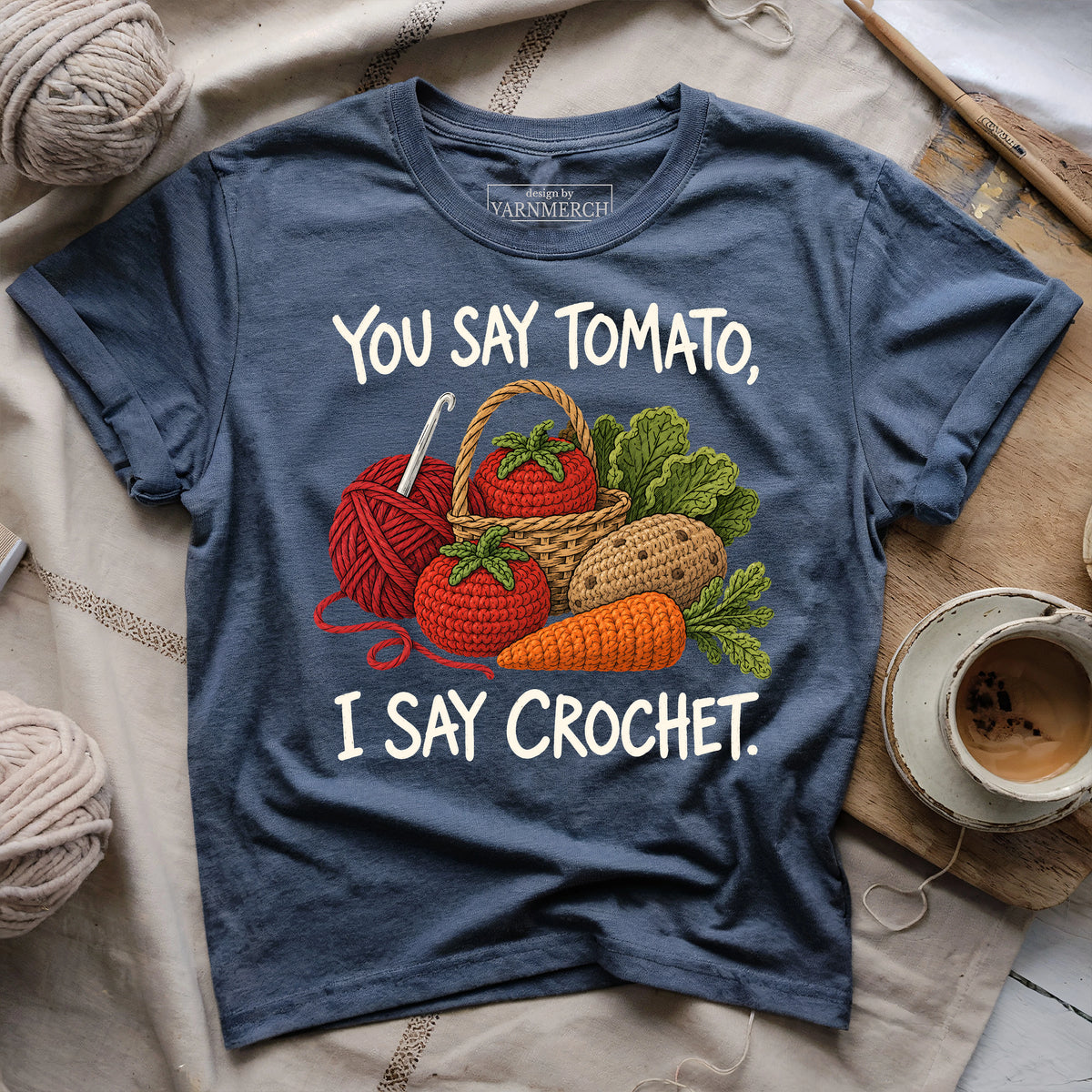 You Say Tomato, I Say Crochet T-shirt