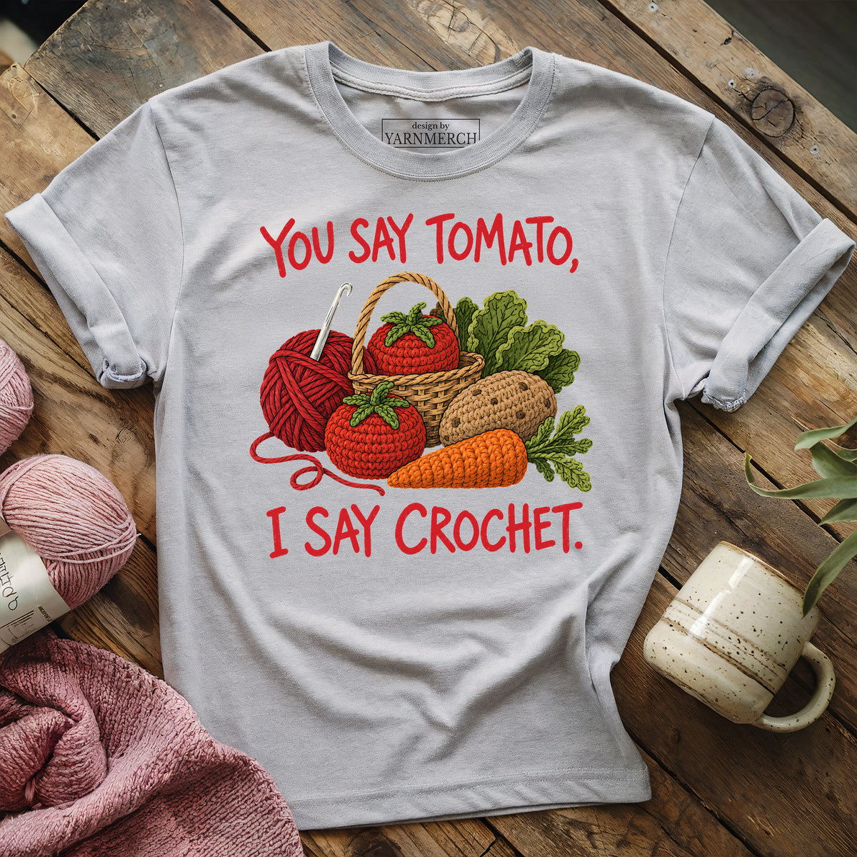 You Say Tomato, I Say Crochet T-shirt