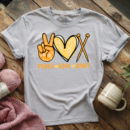 Peace, Love, Knit T-shirt