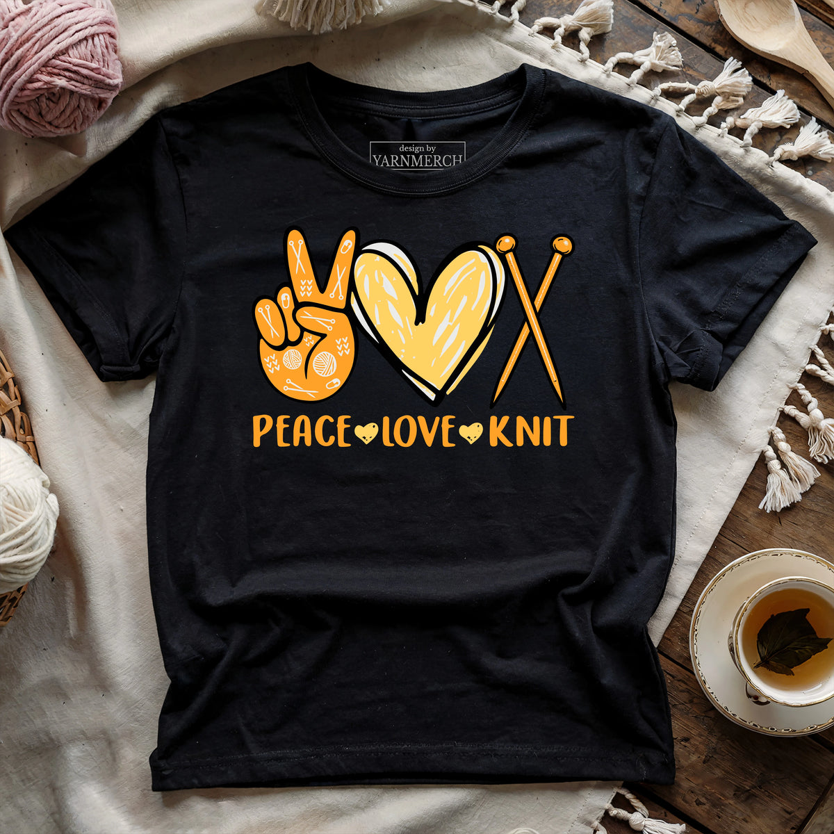 Peace, Love, Knit T-shirt