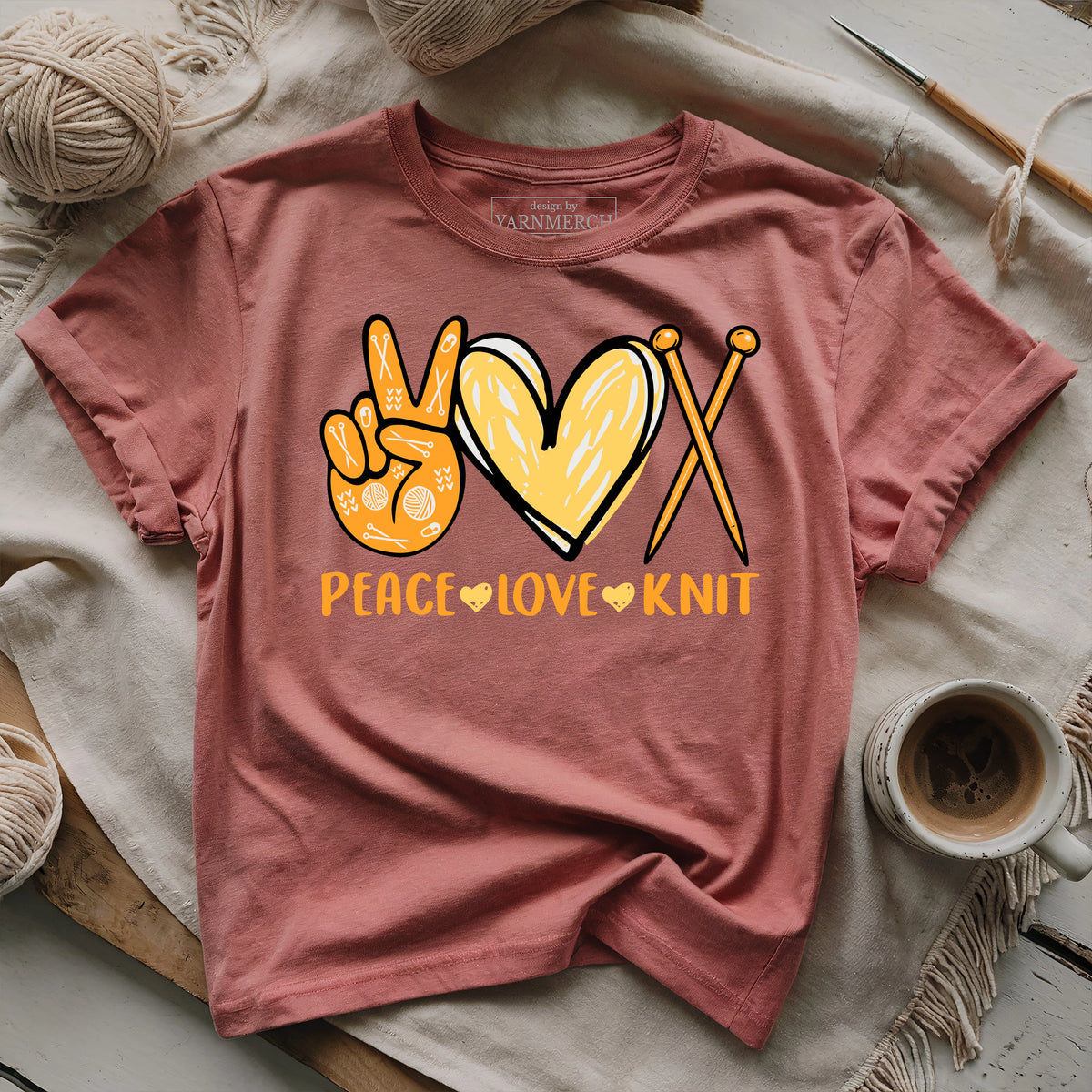 Peace, Love, Knit T-shirt