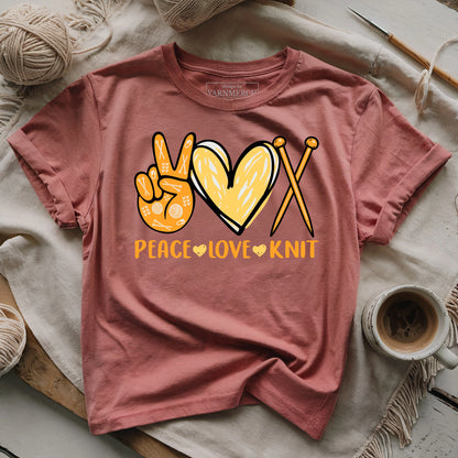 Peace, Love, Knit T-shirt
