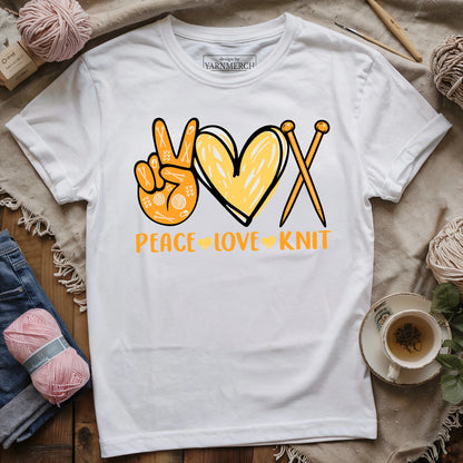 Peace, Love, Knit T-shirt