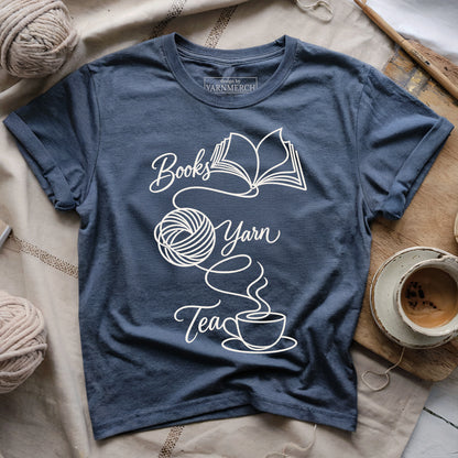 Books, Yarn & Tea T-shirt