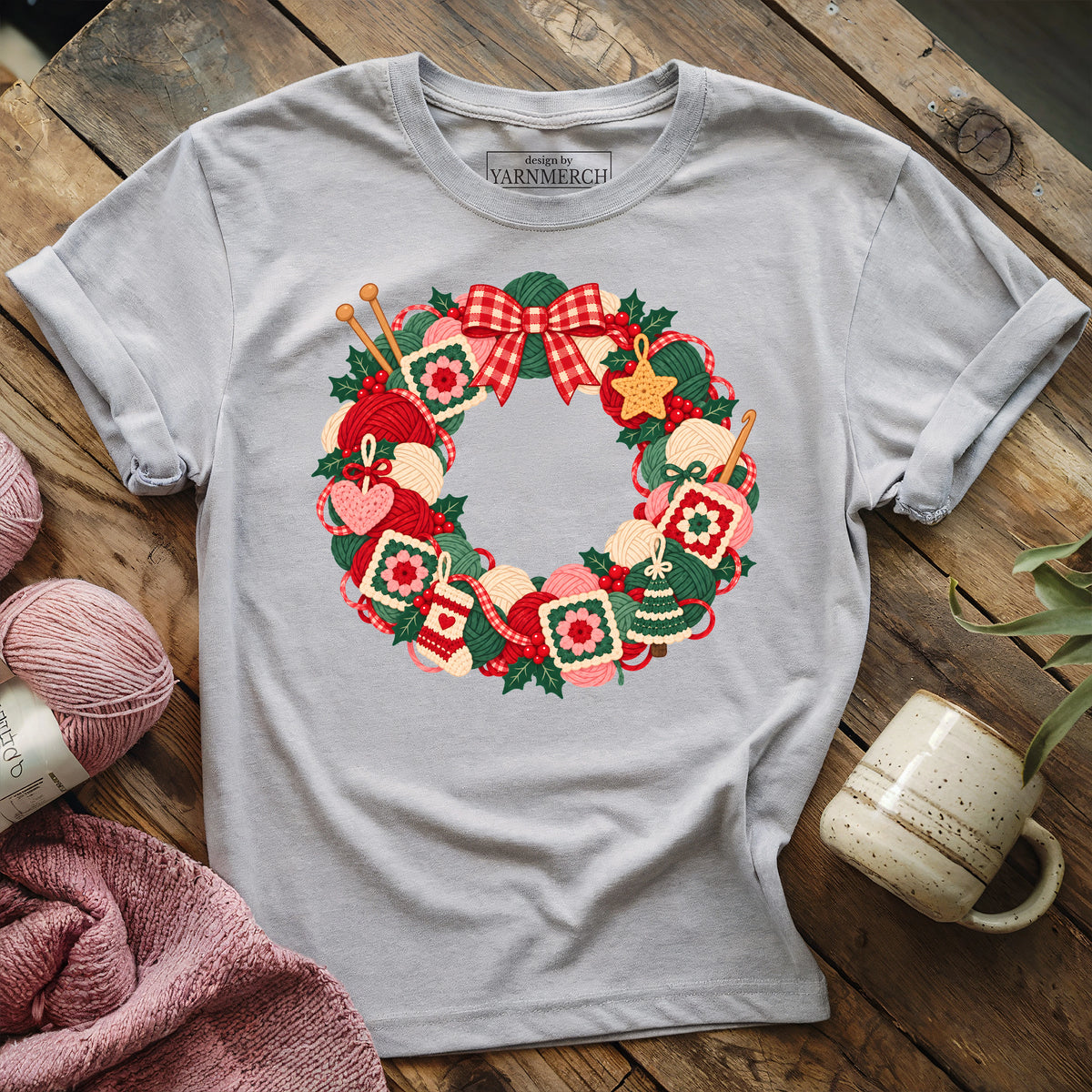 Yarn Wreath T-shirt