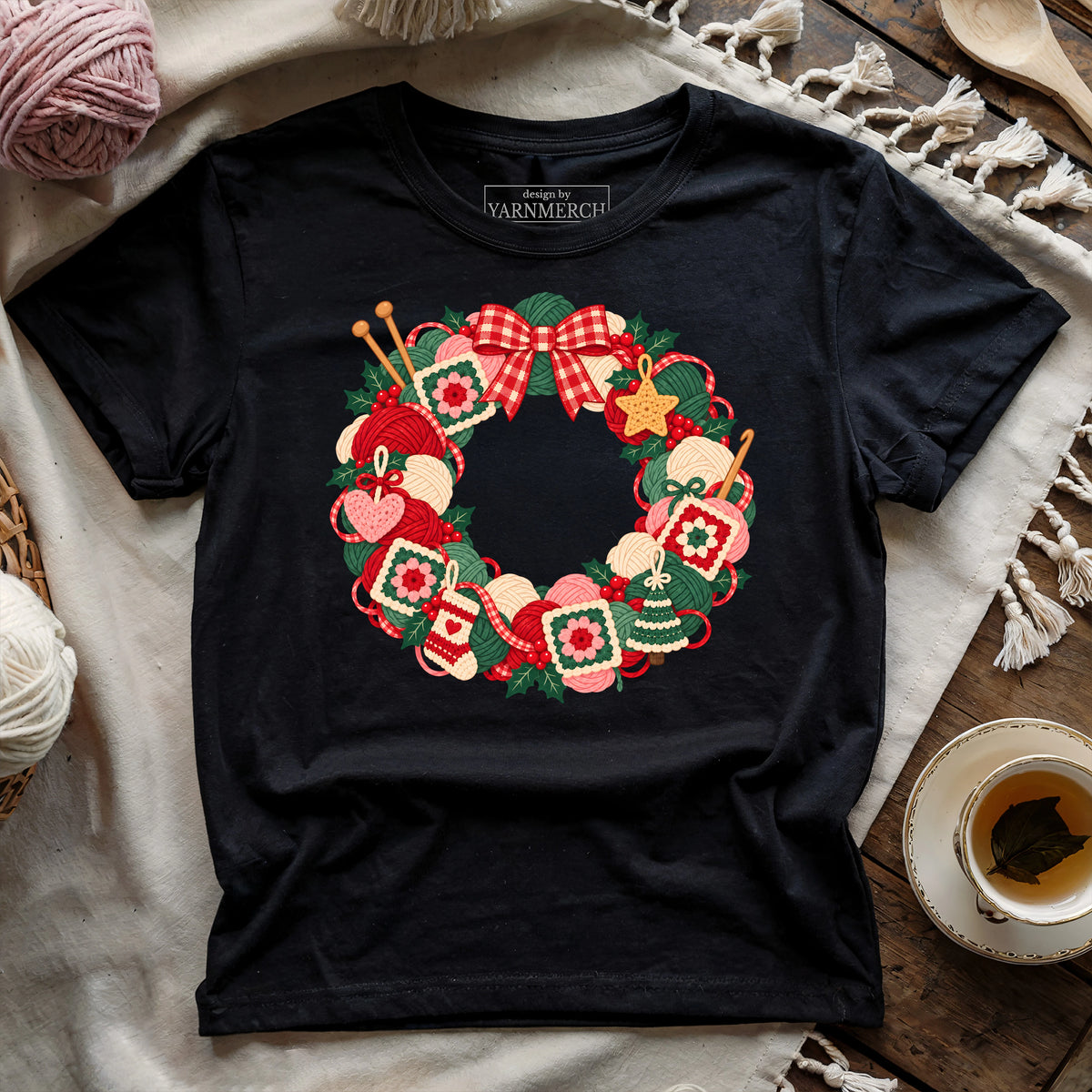 Yarn Wreath T-shirt
