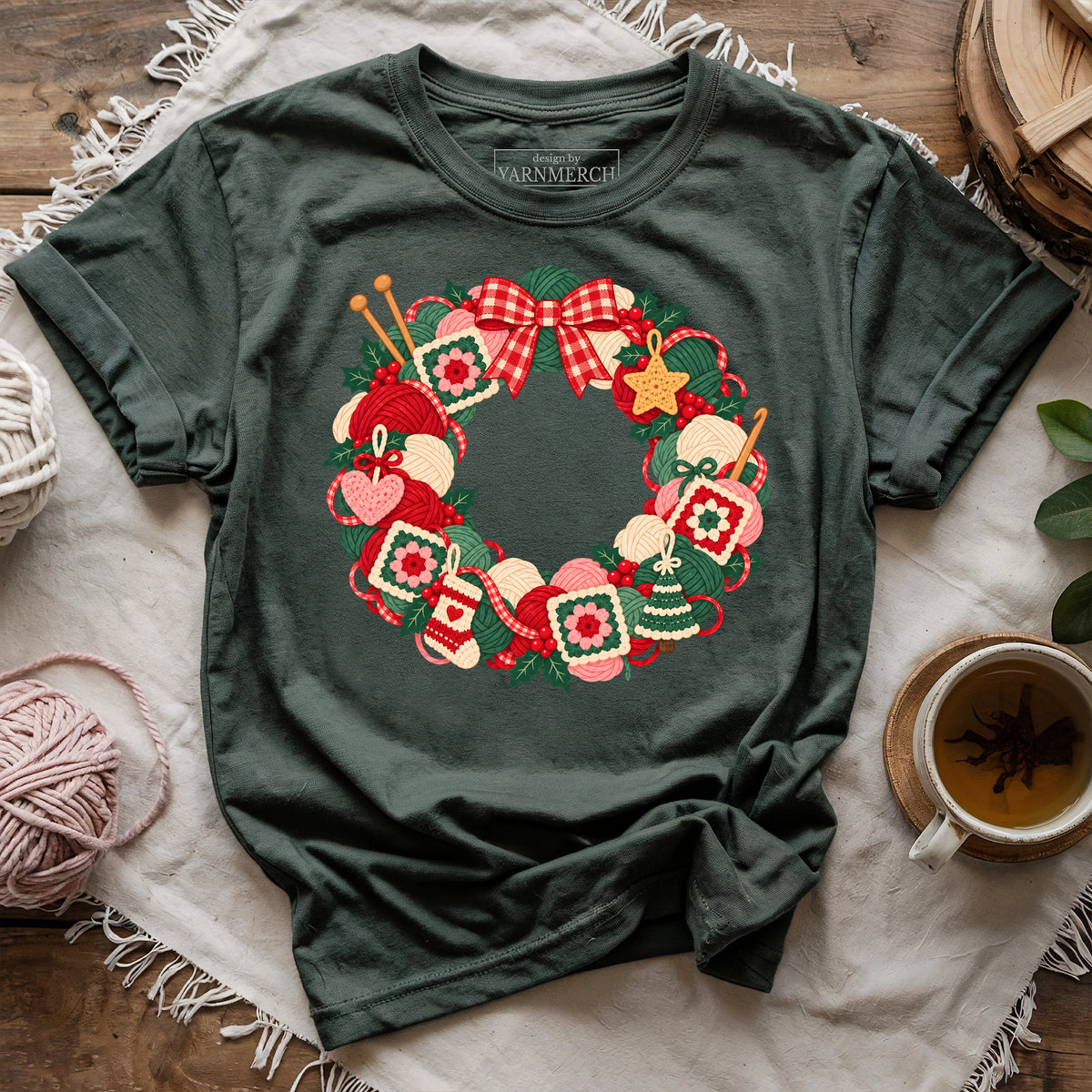 Yarn Wreath T-shirt