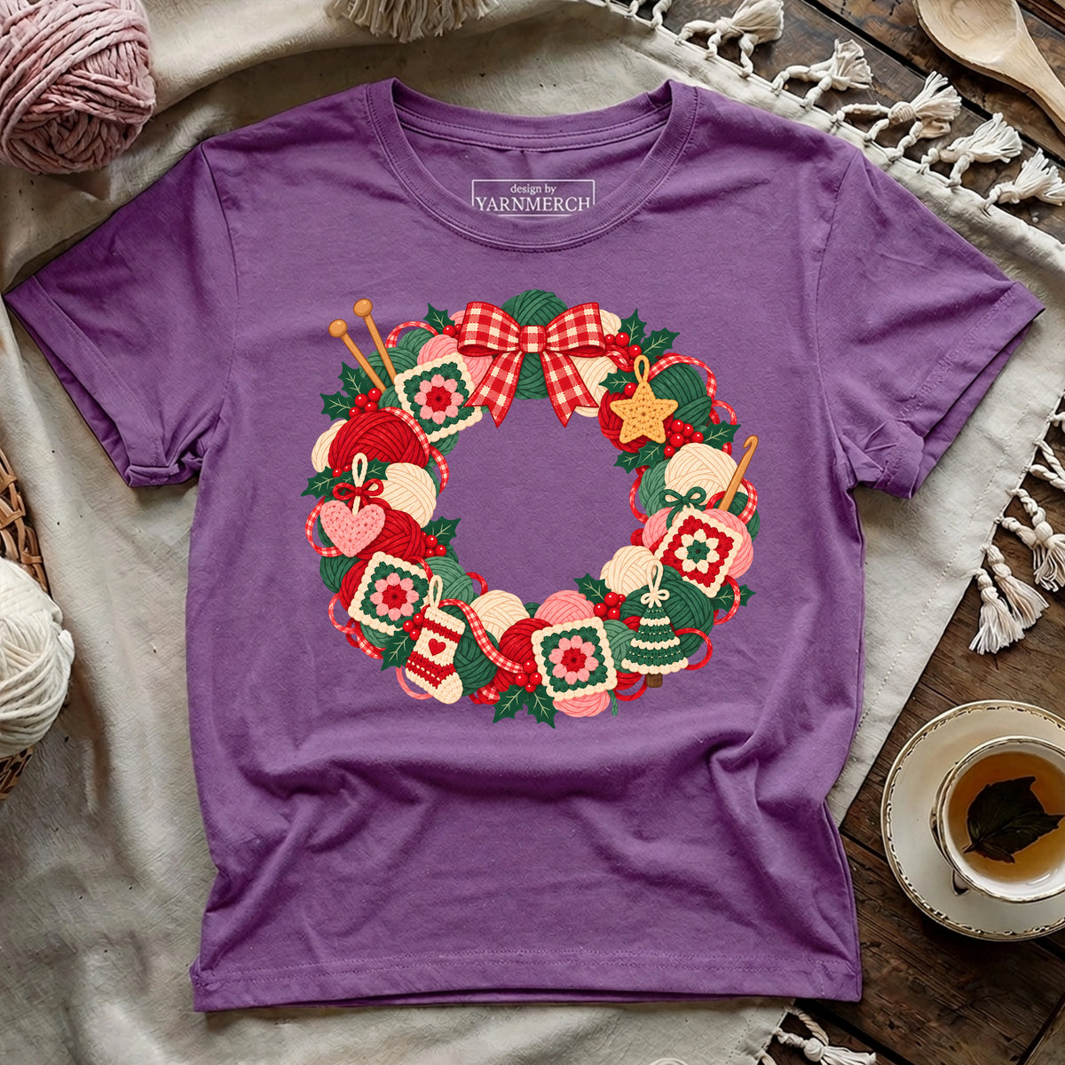 Yarn Wreath T-shirt