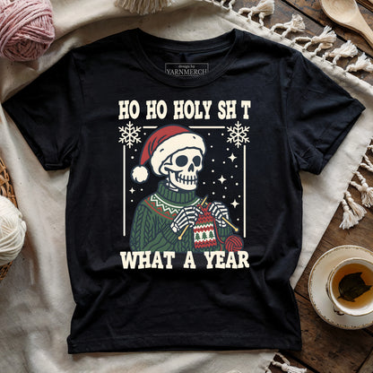 What a Year Knitting Skeleton T-shirt
