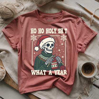 What a Year Knitting Skeleton T-shirt